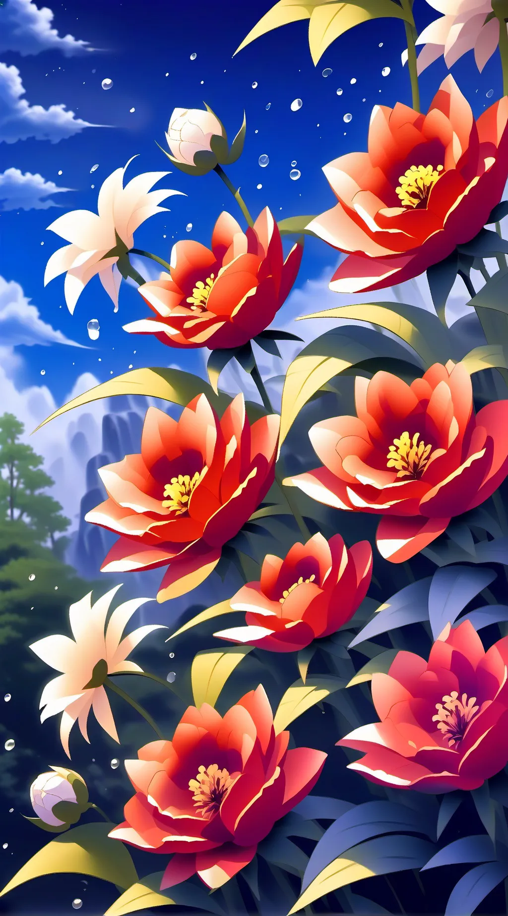 ai character: DW Valentine's Day background