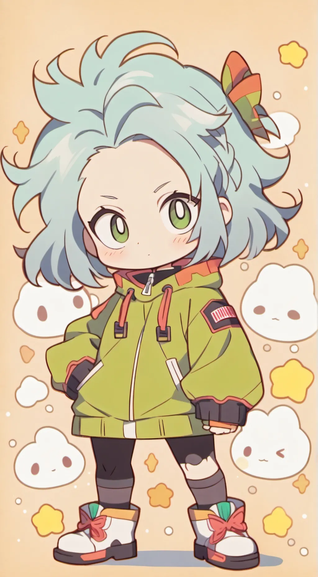 ai character: Glisten 🪞 background