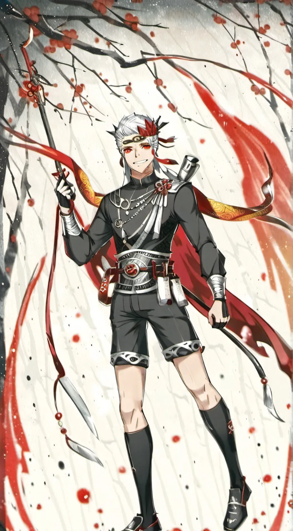 ai character: Tengan (from kny)  background