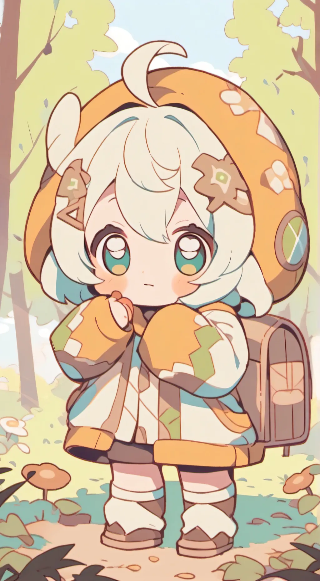 ai character: bebé el bosque background