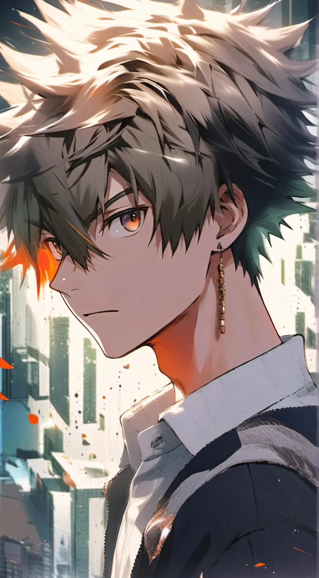 ai character: Katsuki Bakugo  background