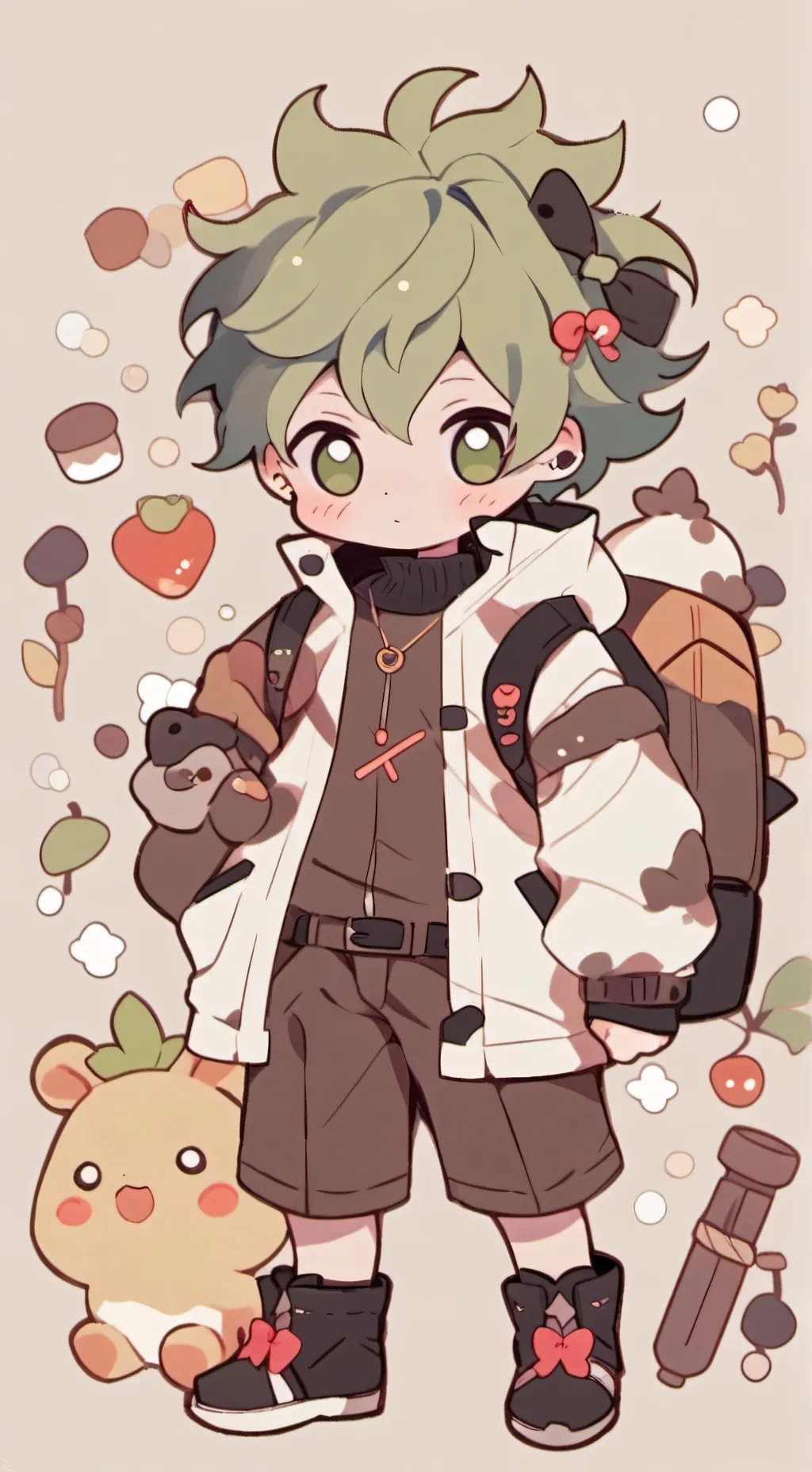 ai character: BAKUDEKU... background