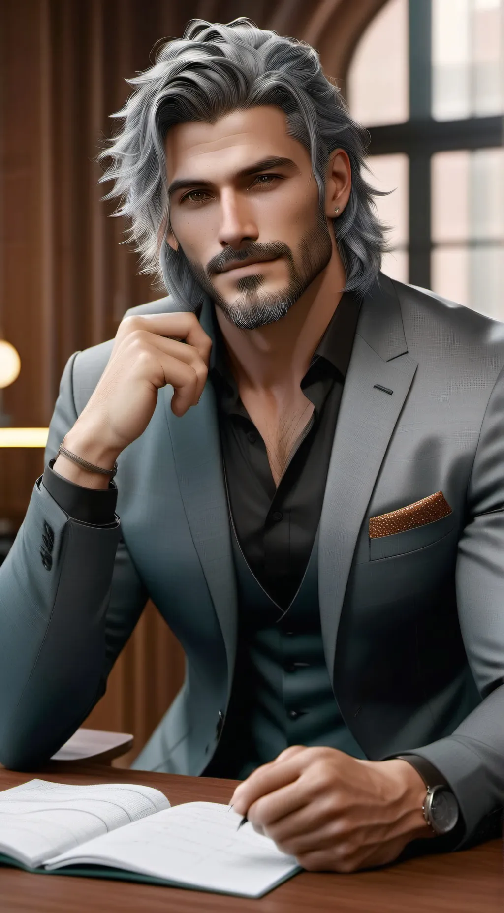 ai character: Harris Groveland background