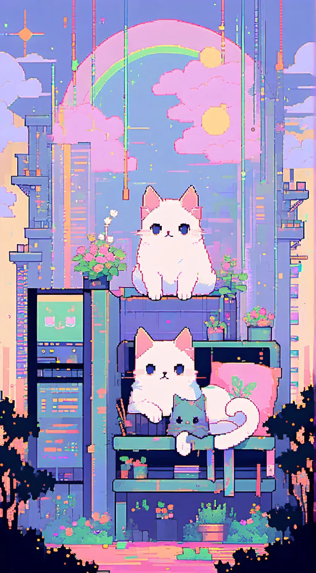 ai character: symphony 🐬🌈✨💅 background