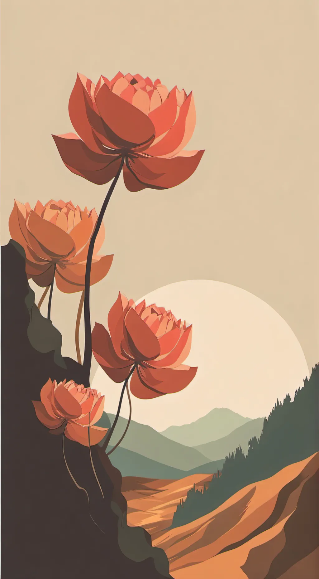 ai character: Touch some grass background