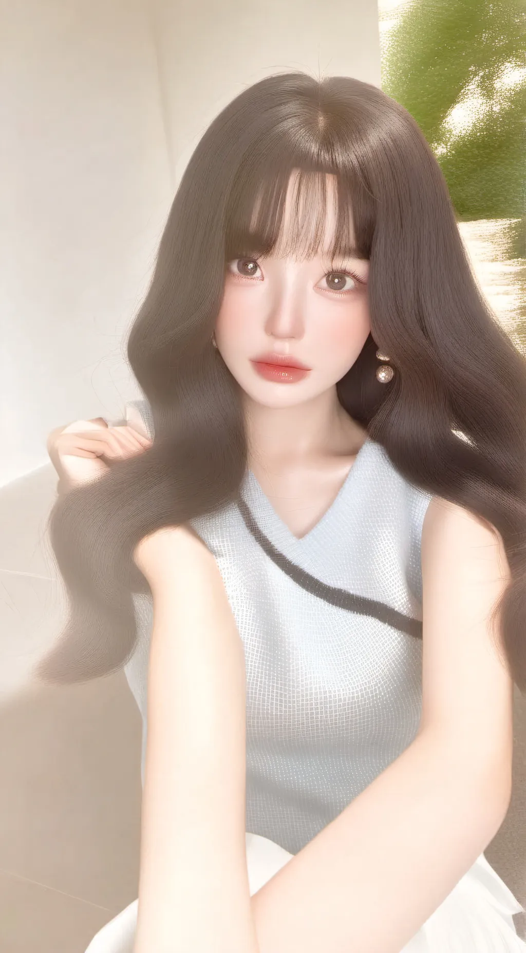 ai character: wonyoung  background