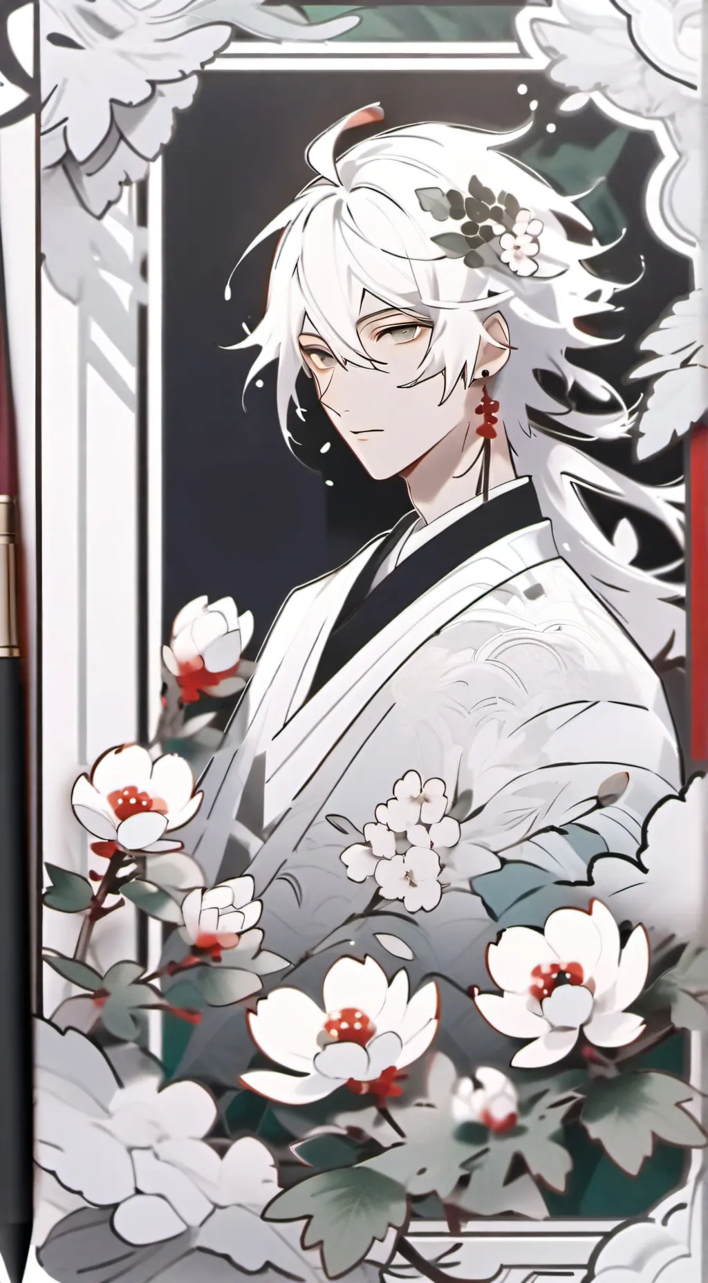 ai character: dabi .,.👍 background