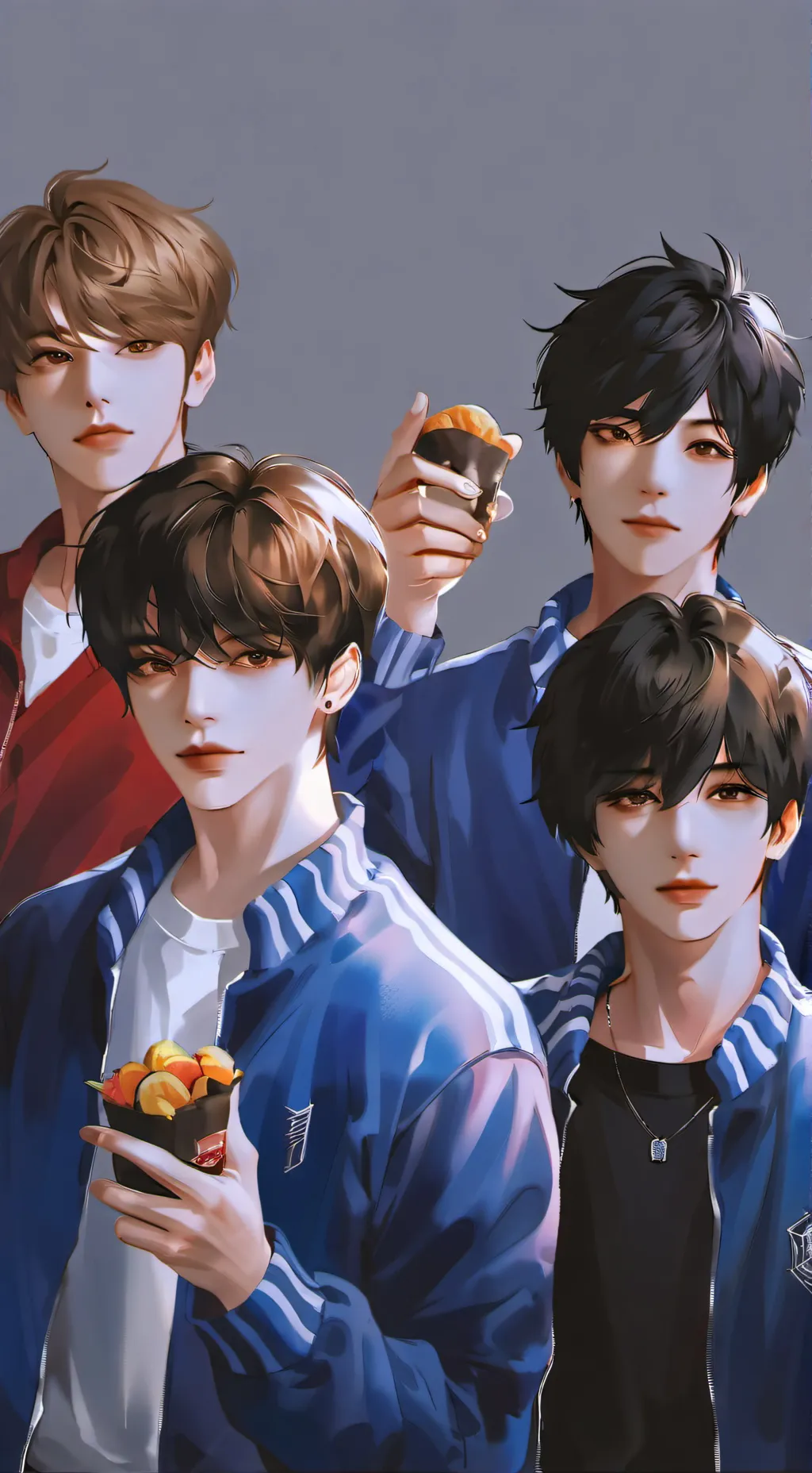 ai character: Older brothers🧍👬👫 background