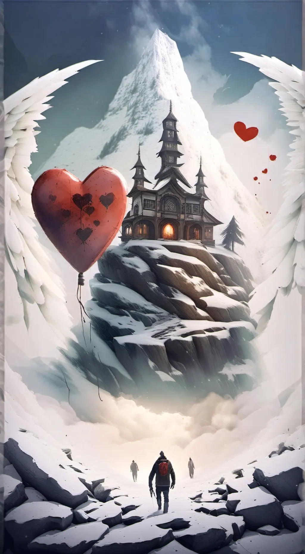 ai character: HH Valentine's day background