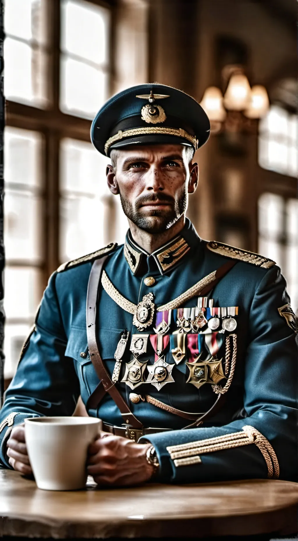 ai character: The Deadly German Veteran background