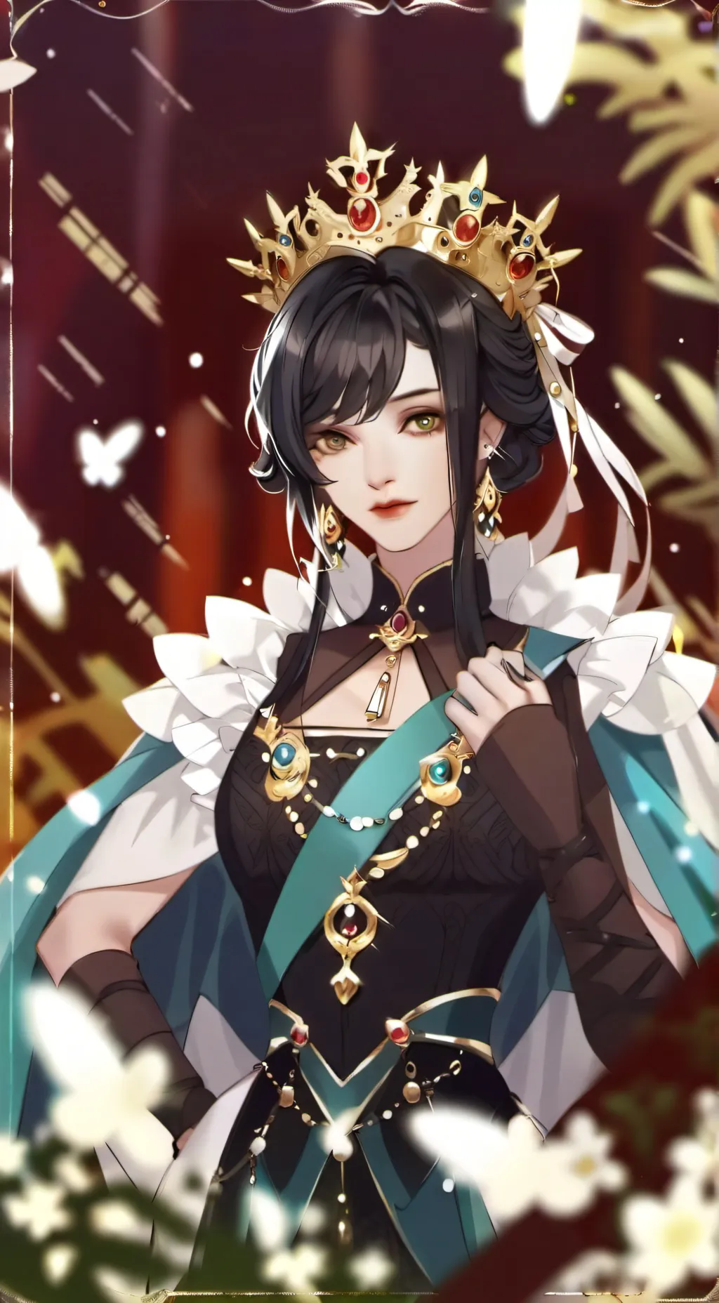 ai character: Queen Goosey background