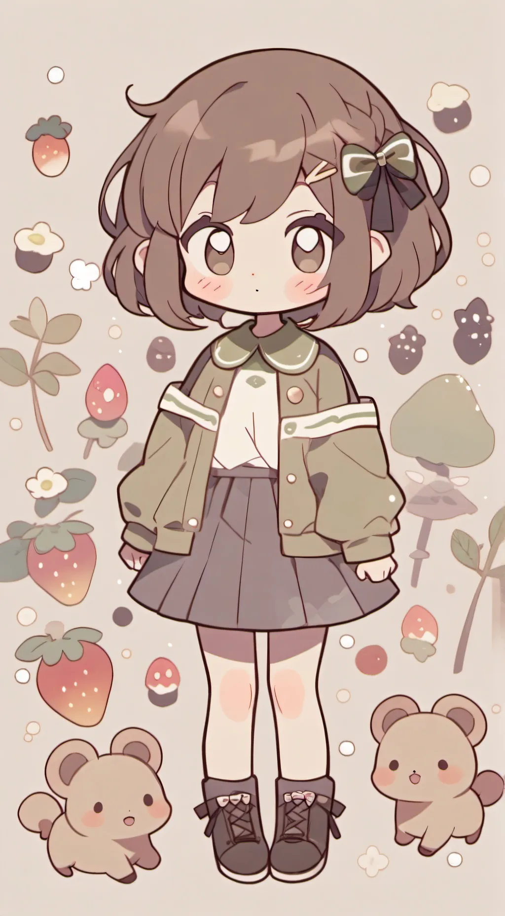 ai character: Clover background