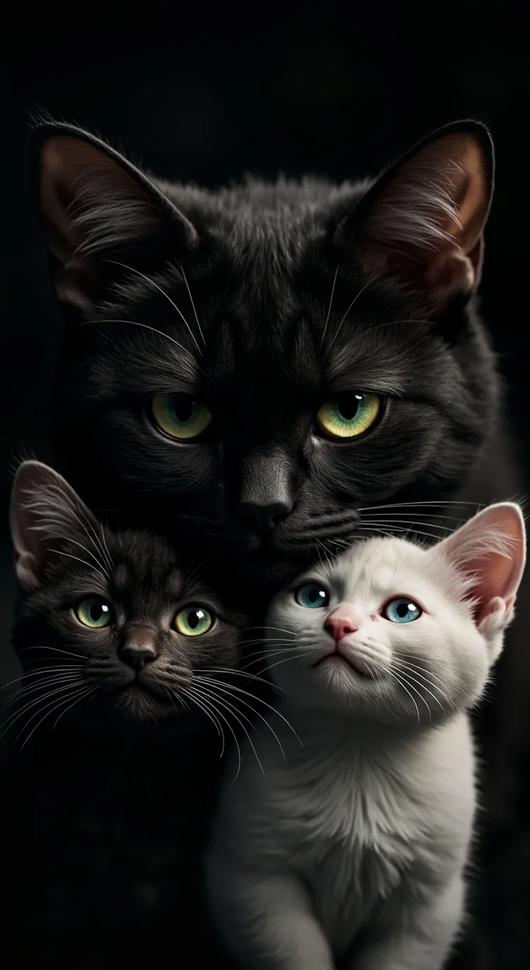 ai character: gatitos  background