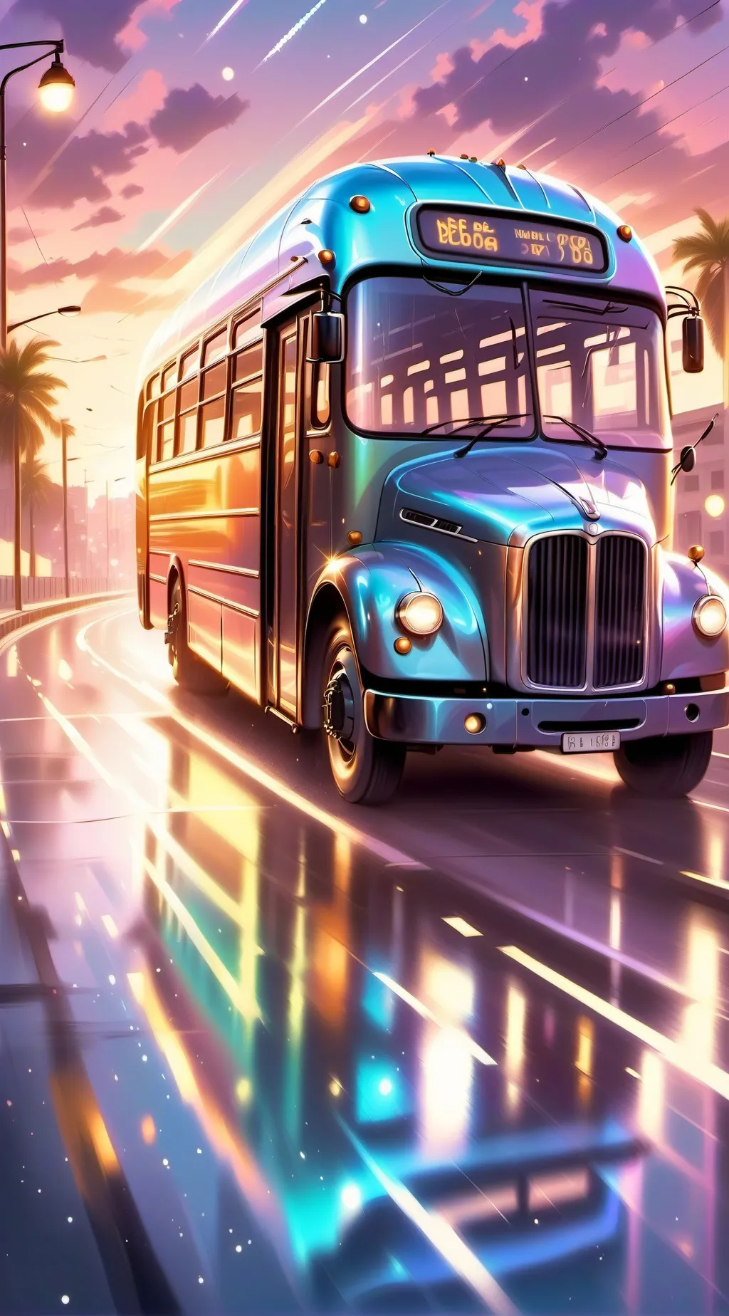 ai character: Dw road trip background