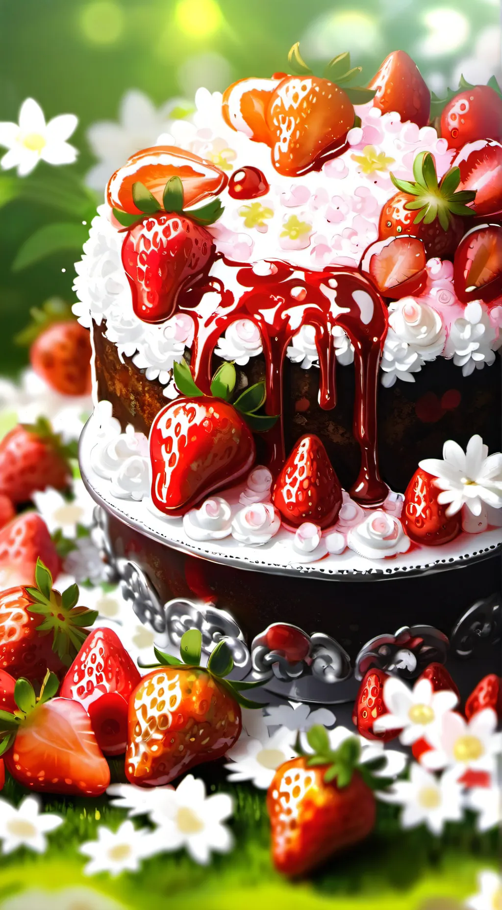 ai character: •moonberry• background