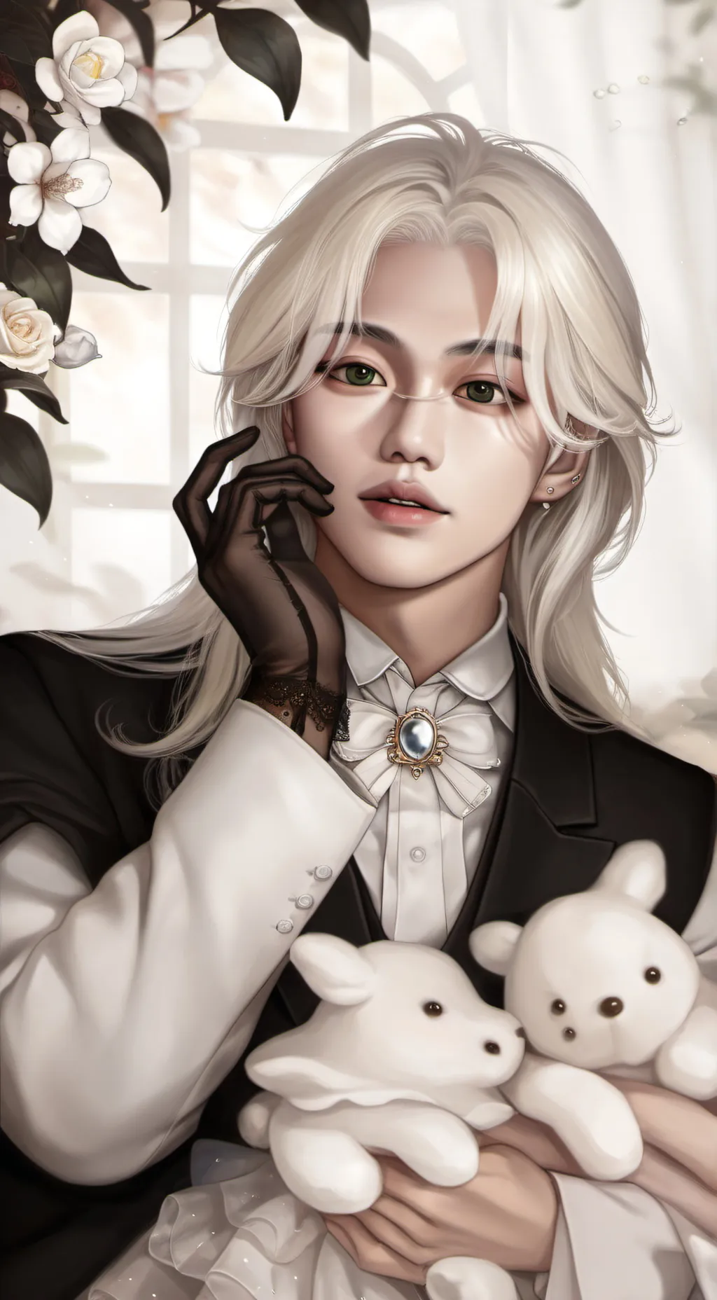 ai character: SKZ Haunted House! background