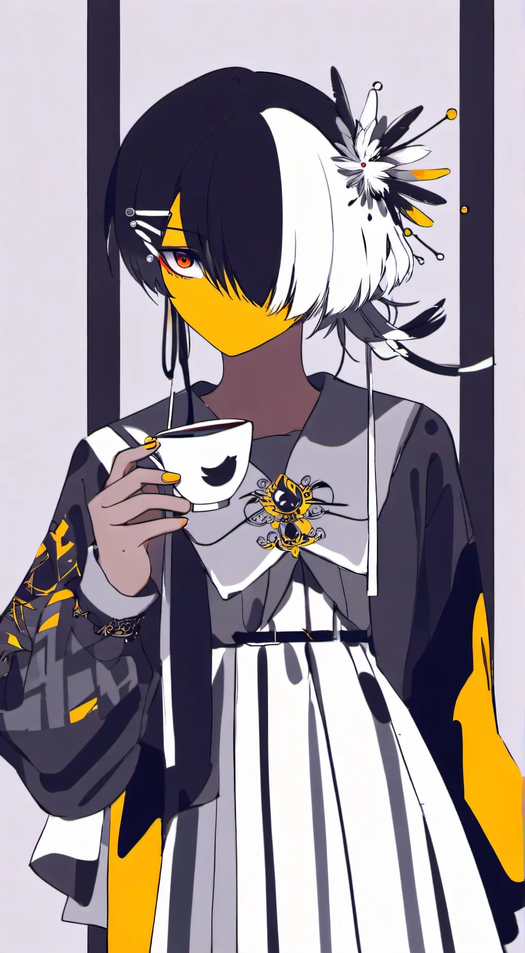 ai character: la chica rara  background