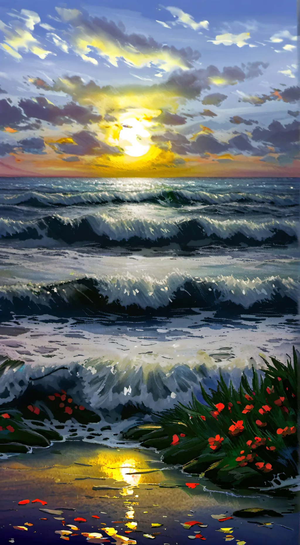 ai character: Blooms idk background