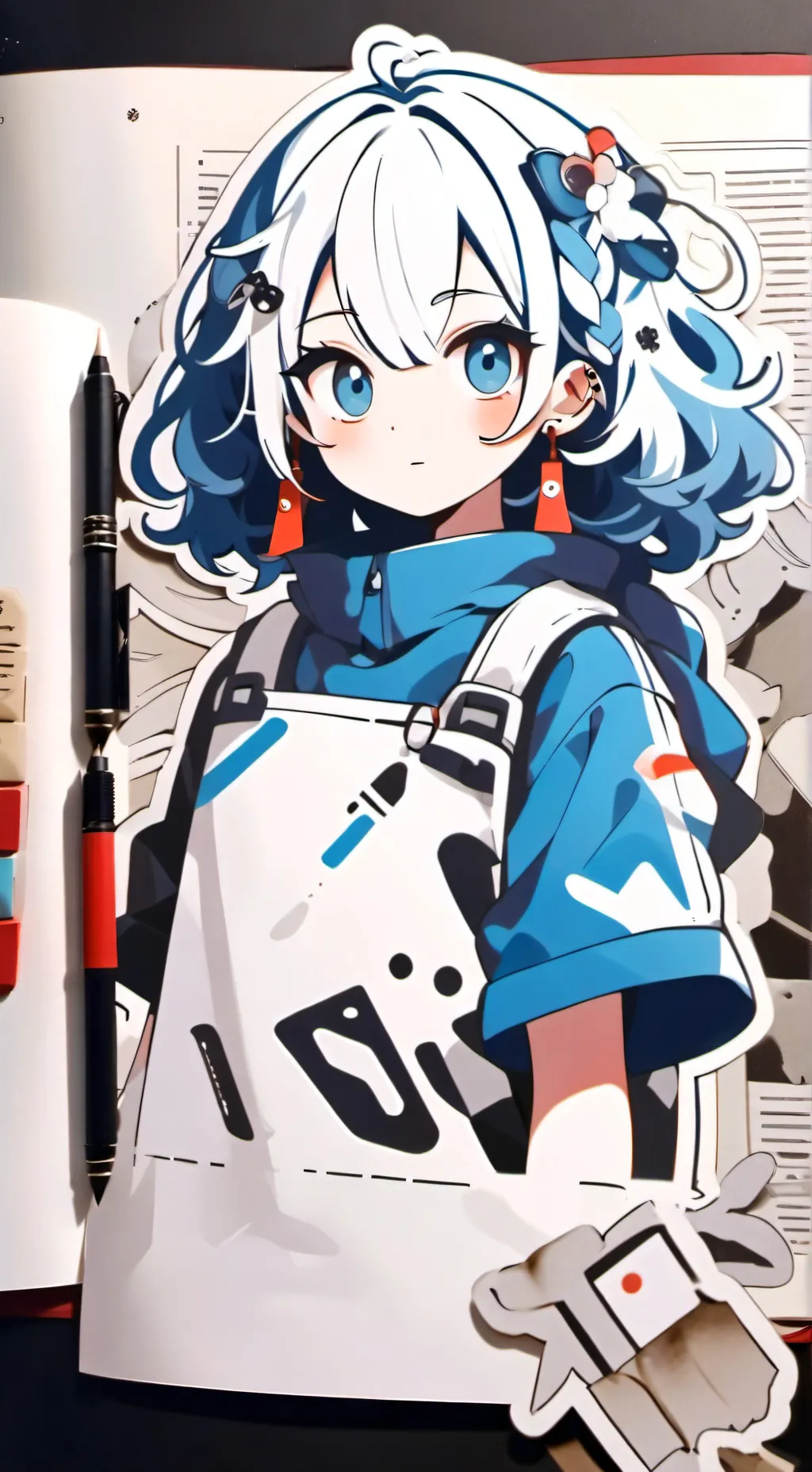 ai character: mina  background