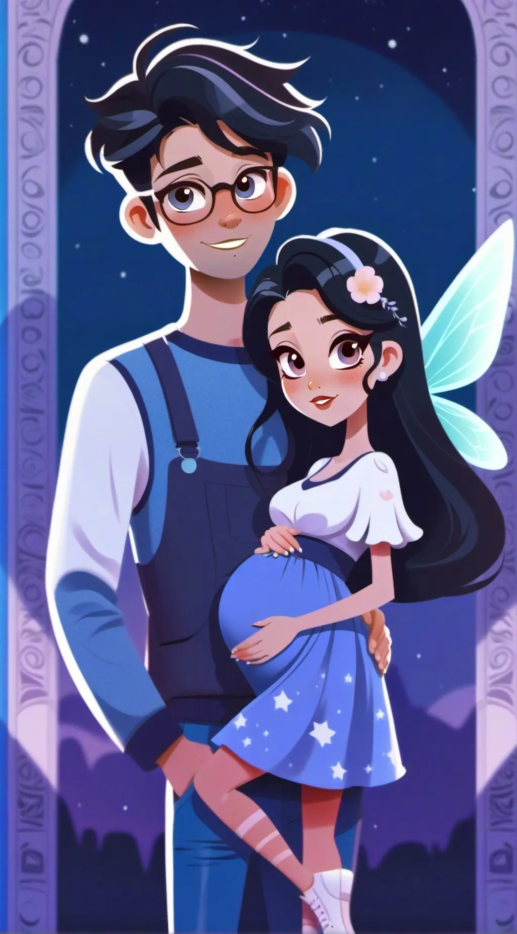 ai character: bailey x jax 💖🤰🏻🫶🏽 background