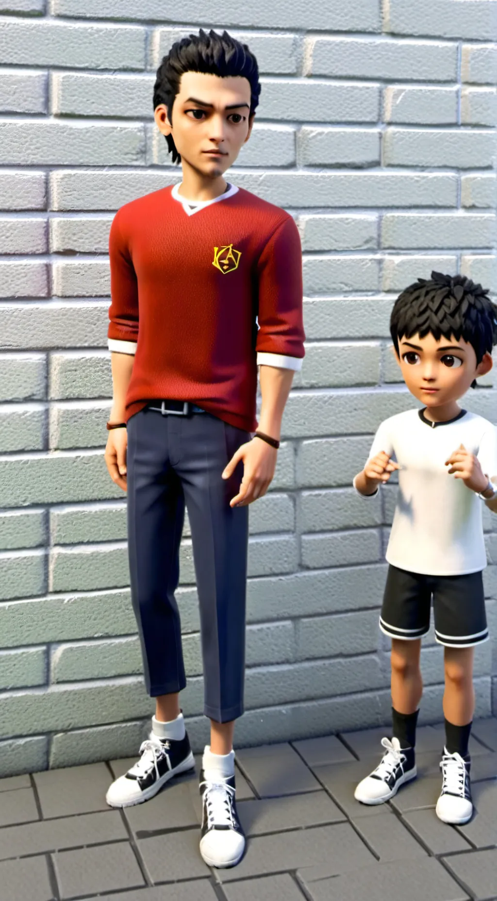 ai character: titan speaker man  background