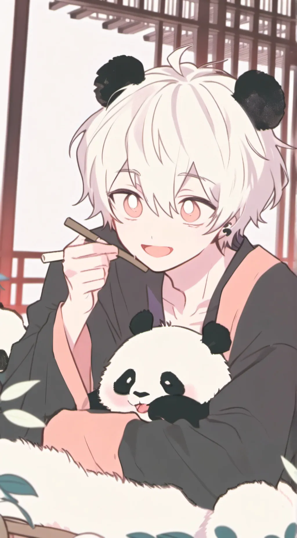 ai character: Panda Furry Spirit background