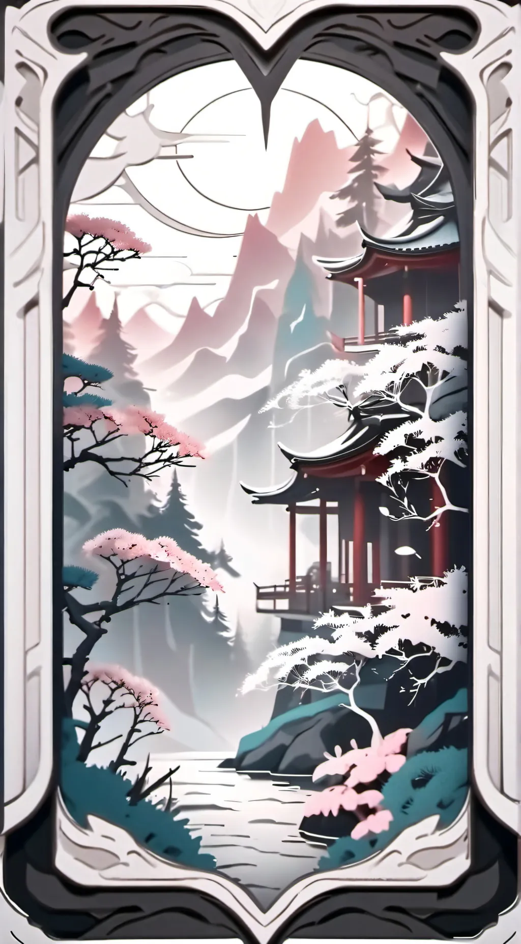 ai character: Family packing day background