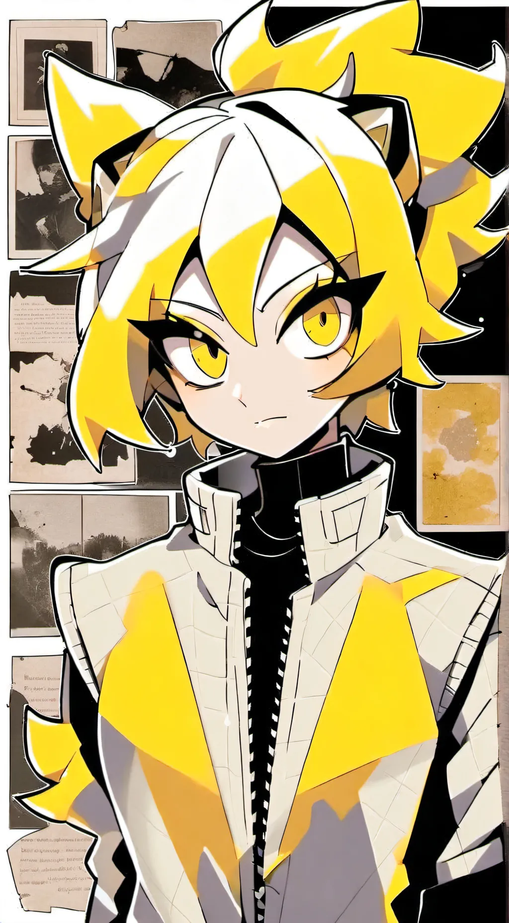 ai character: female fleetway/me background