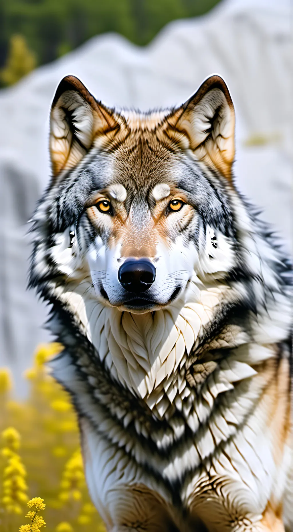 ai character: fluffy background