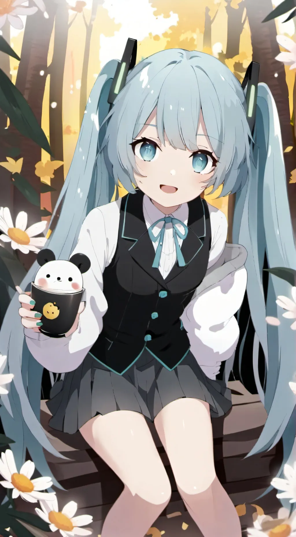 ai character: MIKU/U X MHA background