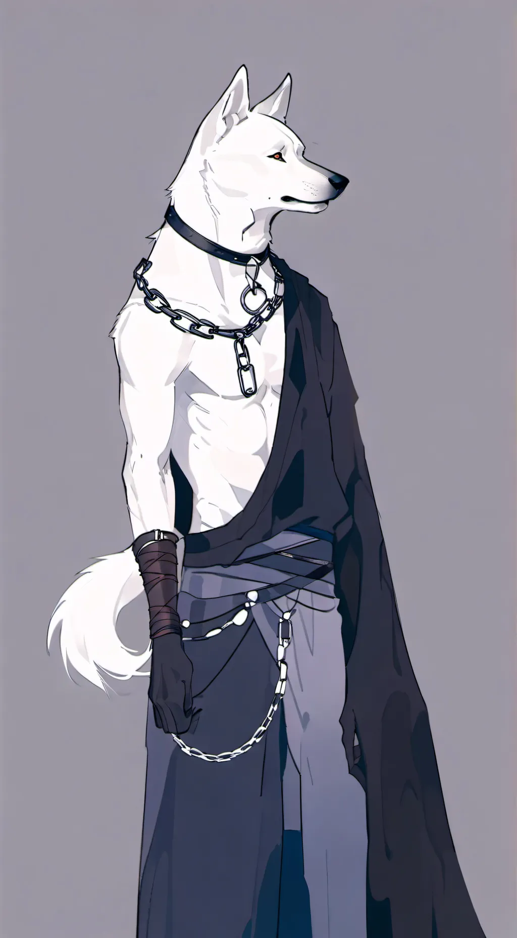 ai character: Chained up Dog  background