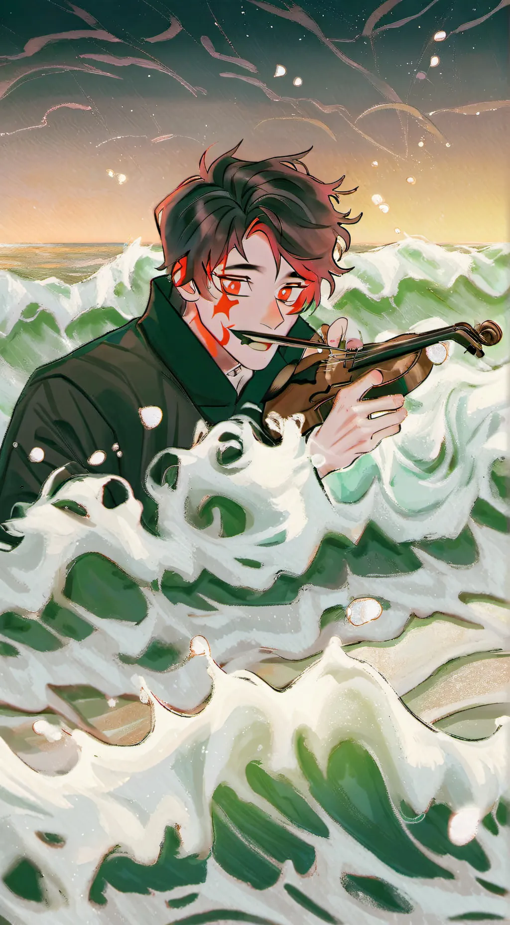 ai character: frgdfrc tsunami background