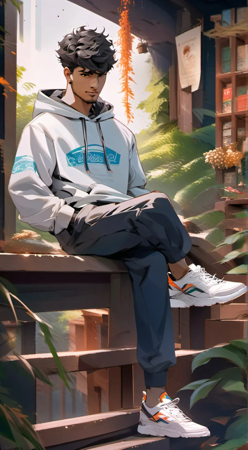 ai character: Adam  background