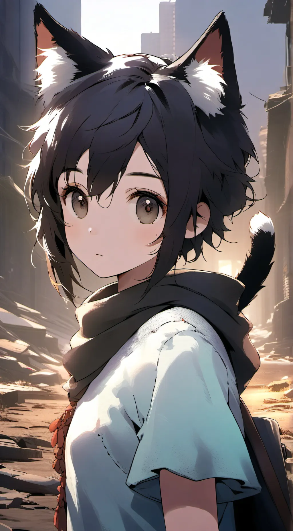 ai character: kittie  background