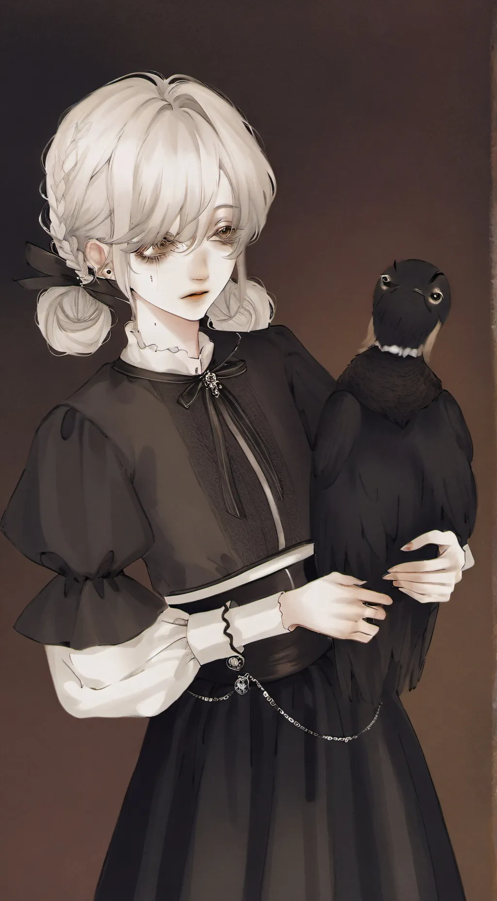 ai character: Tummy ache md background