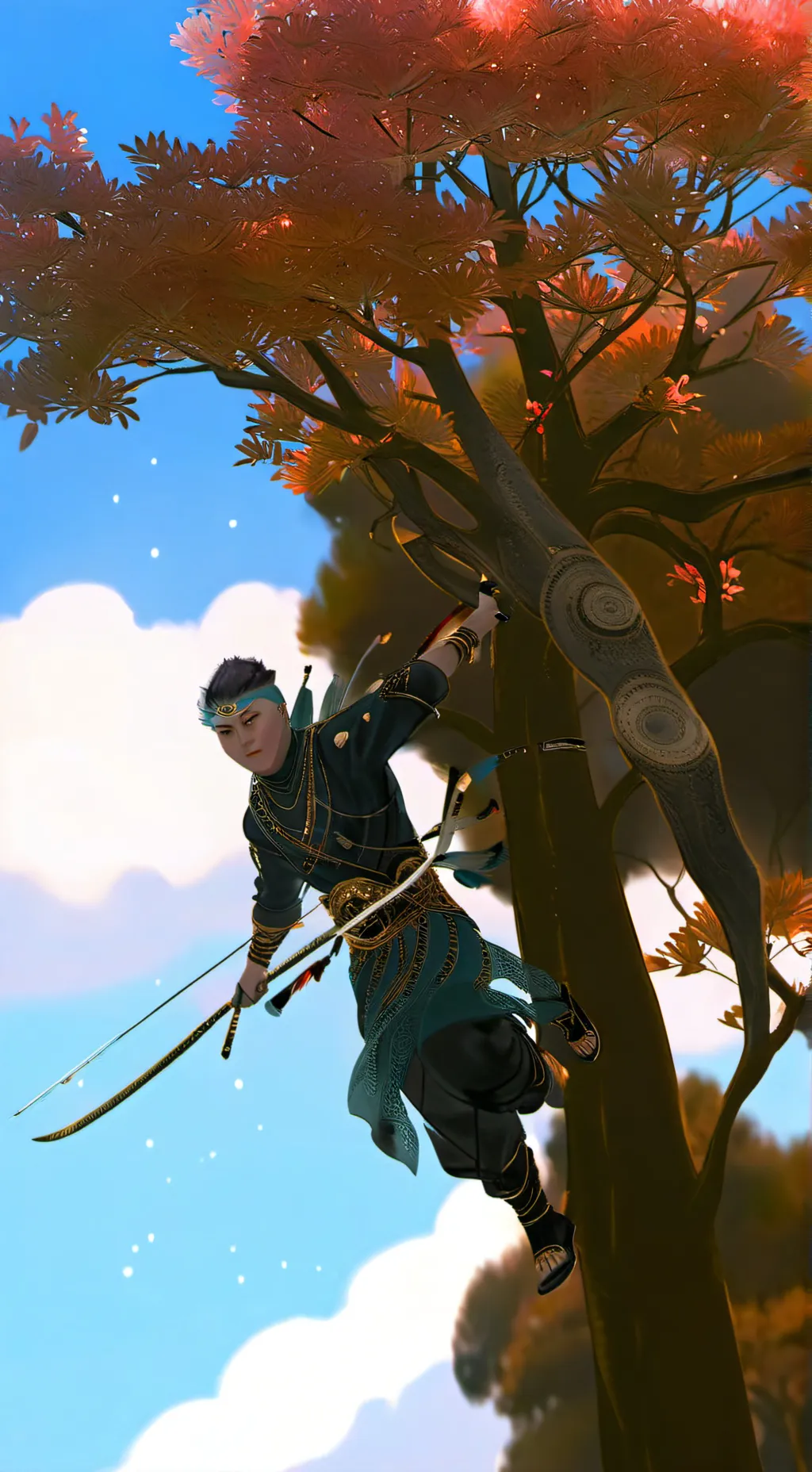 ai character: School risen background