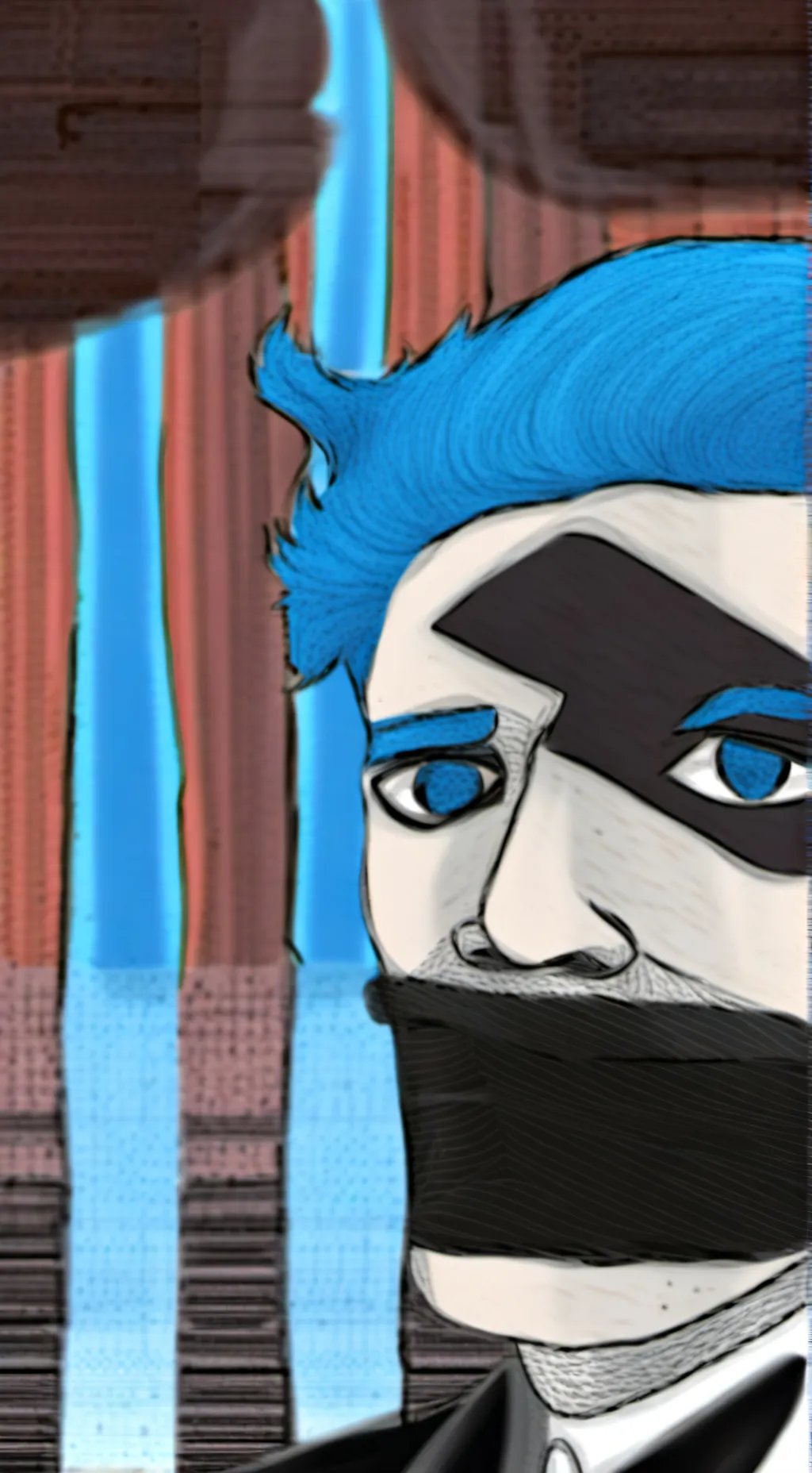 ai character: sally face background