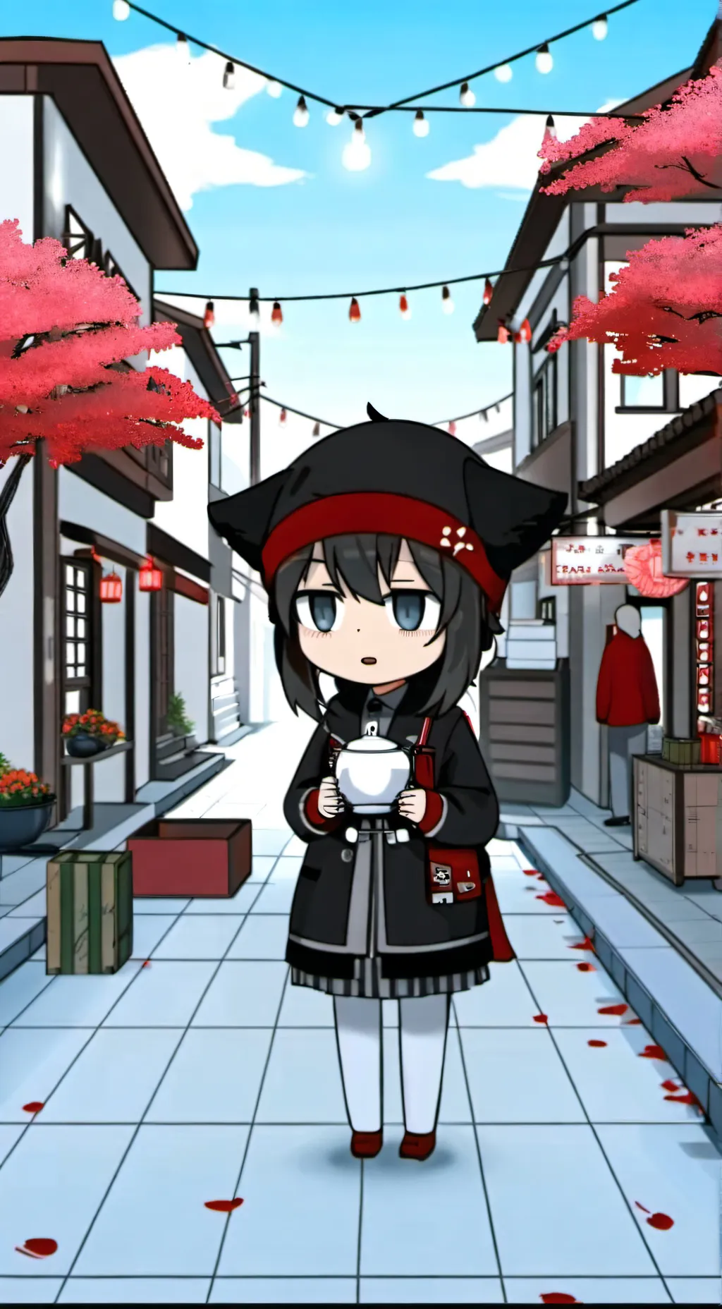 ai character: nabi x Santi :) background