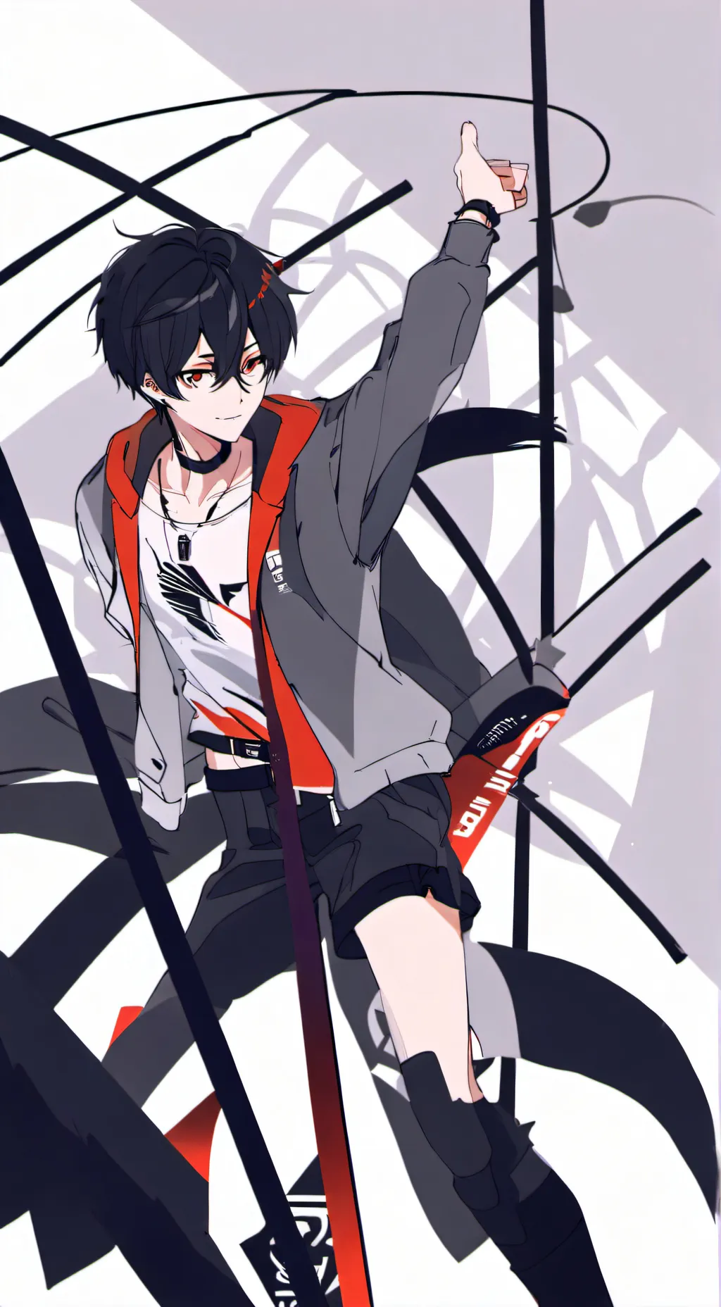 ai character: squid game guard background