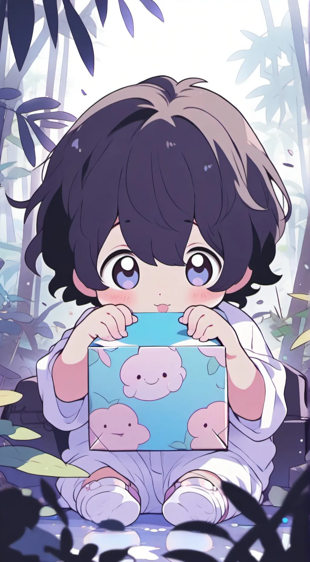 ai character: bebé abandonado background