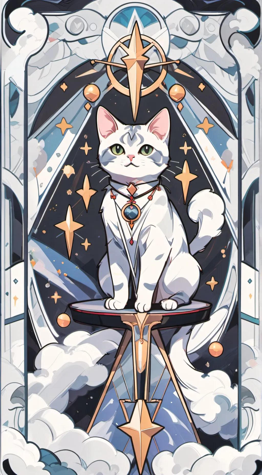 ai character: therapy cat background