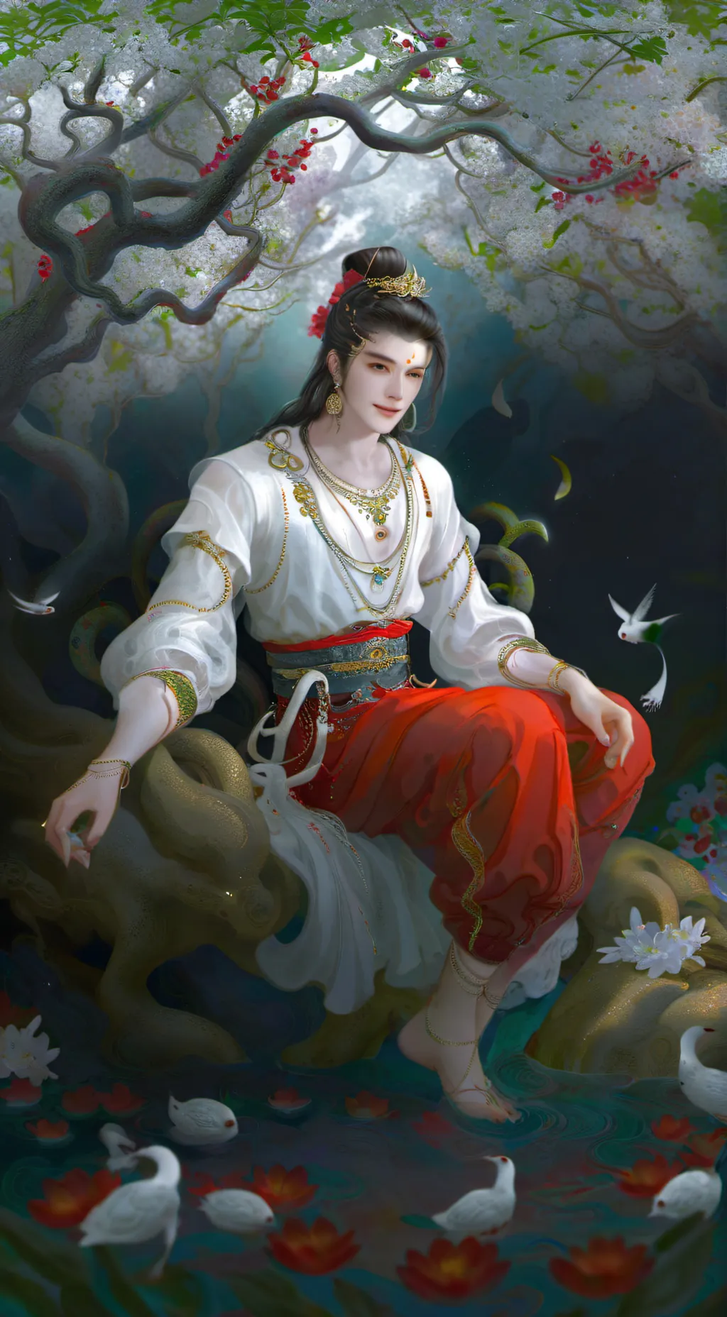 ai character: Naukowiec background