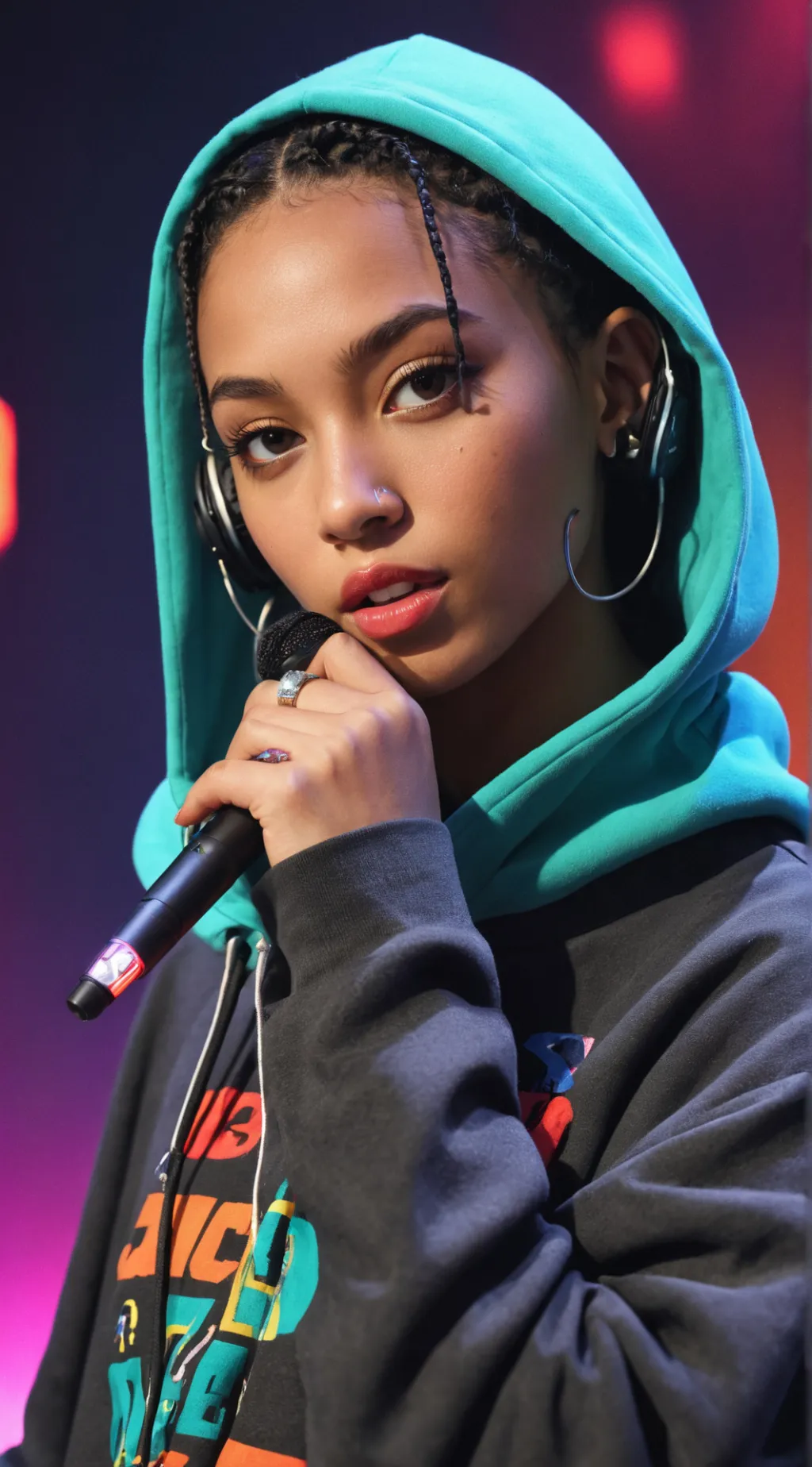 ai character: DJ Khaleda background