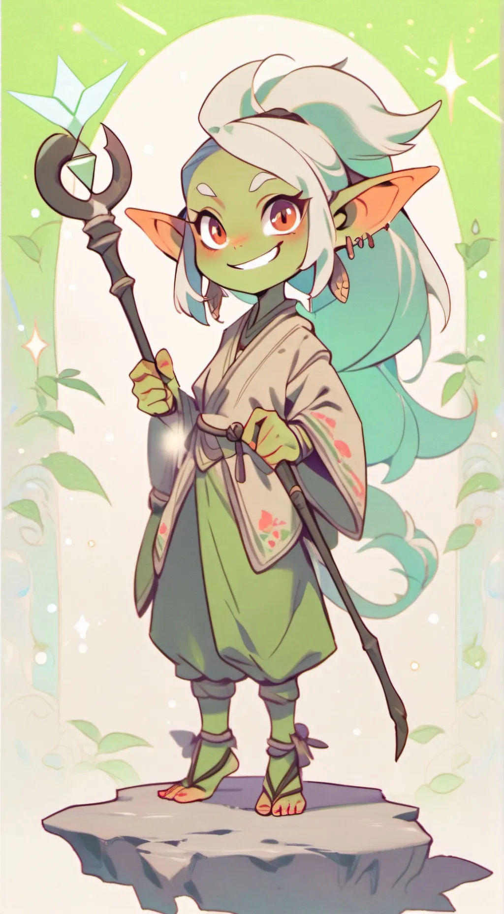 ai character: A cave goblin background