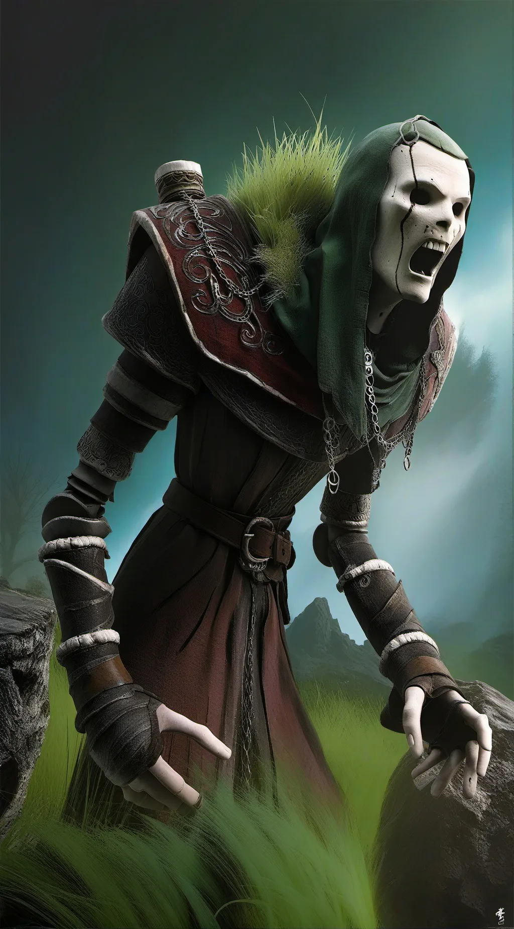 ai character: Grass remake  background