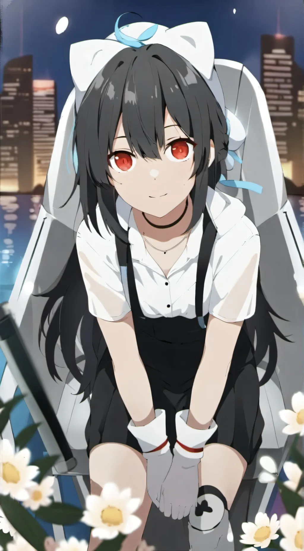 ai character: rose background