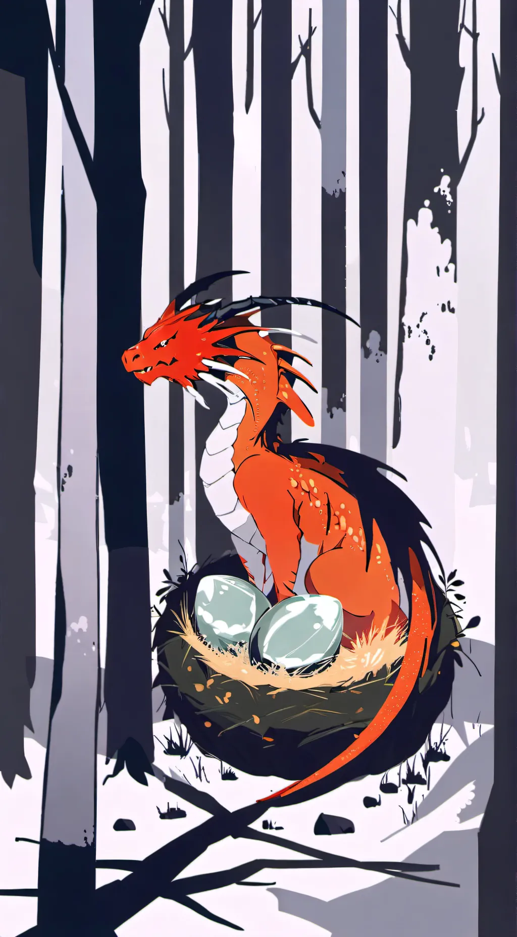 ai character: Dragon egg (again) background