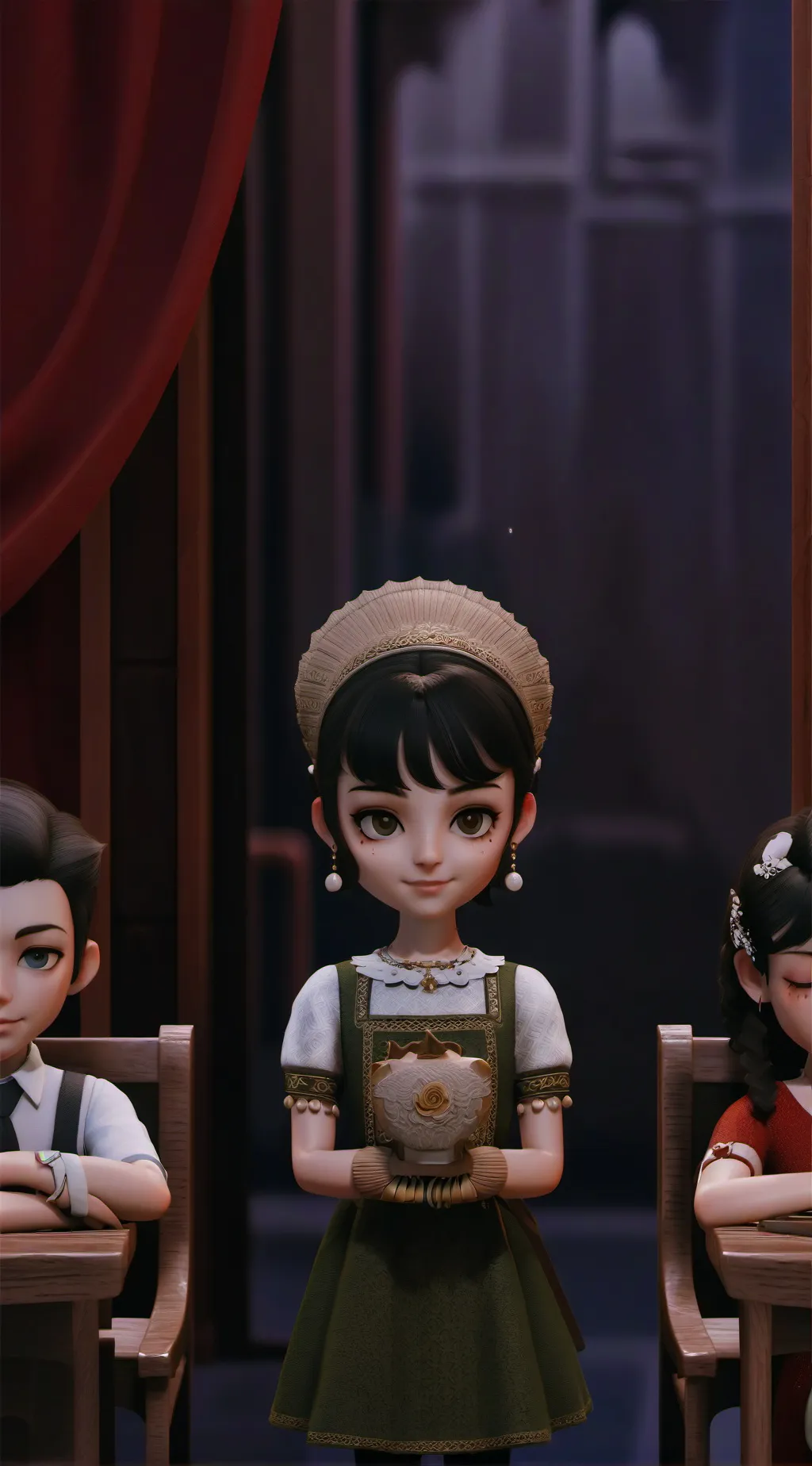 ai character: your crush (girl) background