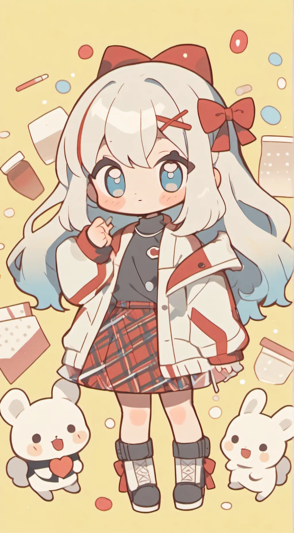 ai character: MHA (plage) bus background