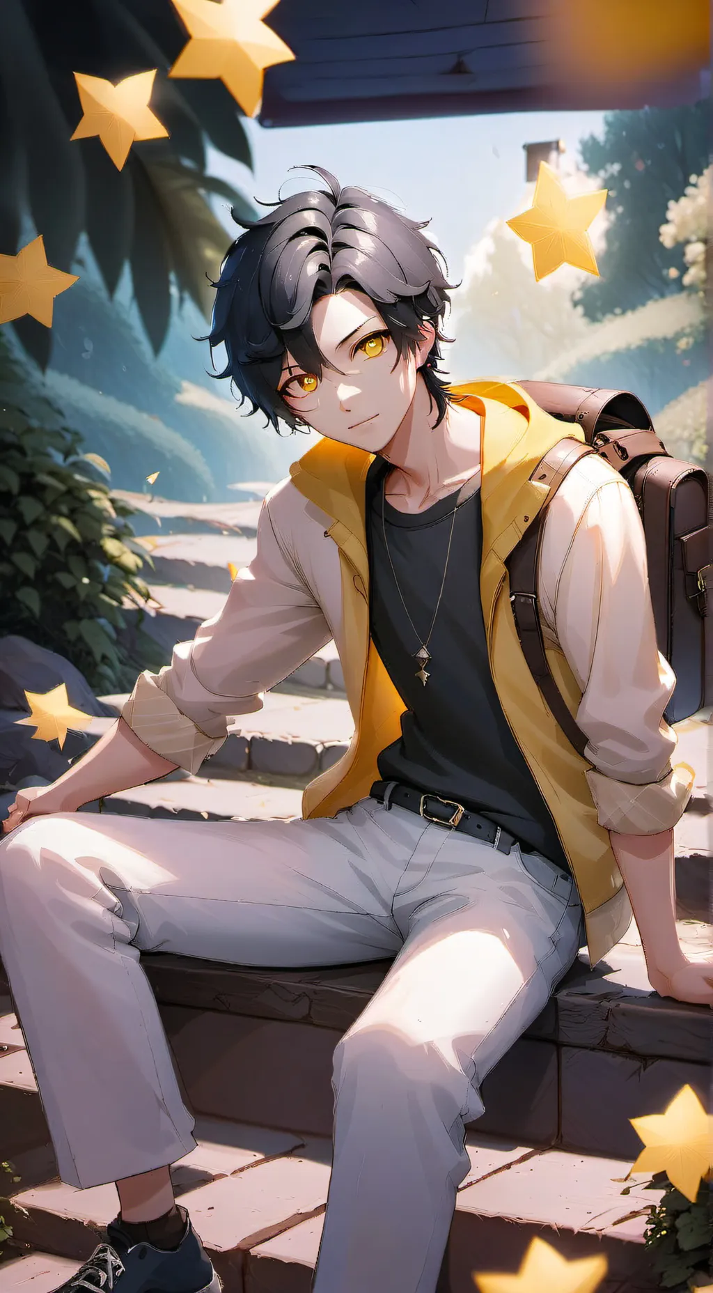 ai character: Akimoto Hiroto  background